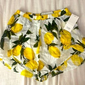 Lemon print shorts